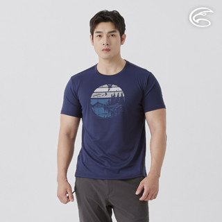 ADISI 男UPF50+防曬抑菌圓領短袖排汗衣 AL2511031 青玉 (S-3XL)｜抗UV 吸濕排汗 防臭