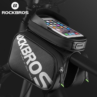 Rockbros 自行車包防雨觸控屏手機上管包 MTB 公路自行車車架前鞍包和掛包自行車配件:ZH009-81