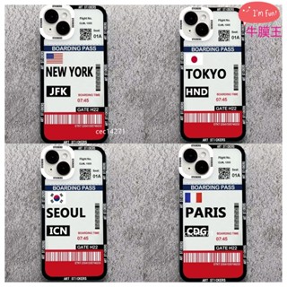 日韓登機牌機票透明手機殼 三星 A7 2018 A8 A9 J4 J6 A8+ J4+ J6+ A8S J7prime