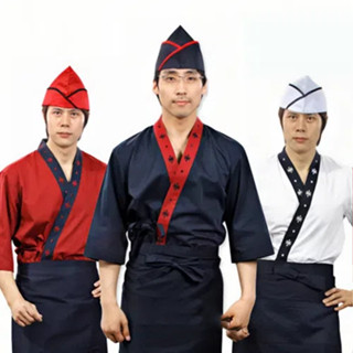 熱銷🔥日料工作服 料理服裝日本壽司服 日本料理工作服壽司店服裝廚師工衣日式廚師服料理店廚師工作服裝和服日本料理壽司服廚師