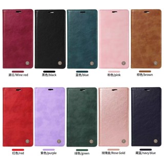 適用於 三星 Note20 Ultra Note 10 Plus + 9 8 手機殼 YIKATU 荔枝紋強磁吸全包皮套