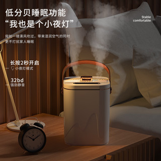 跨境爆款靜音凈化空氣加濕器家用辦公雙噴口大霧量帶小夜燈加濕器