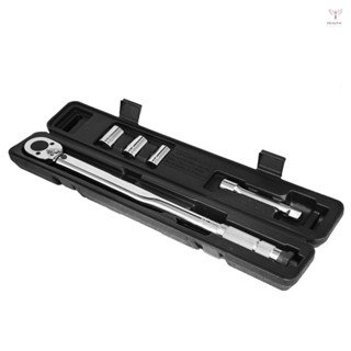 5 件裝 1/2" 28-210Nm 可調輪胎扭力扳手套裝汽車維修扳手手動工具套件