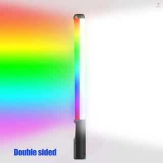 15w RGB 手持攝影燈雙面發光棒燈便攜式 LED 燈 LED 棒,內建 5000mAh 電池,內建 2500K-90