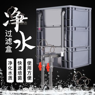 可開發票😊魚缸過濾器 過濾盒 外接周轉箱 過濾箱 養魚魚池水上置自製滴流盒diy