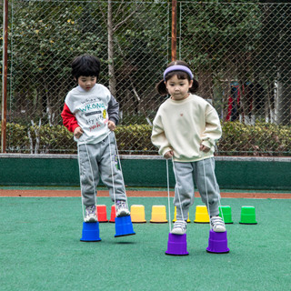滿額免運#兒童踩高蹺幼兒園親子平衡運動玩具戶外早敎拓展兒童防滑圓柱高蹺