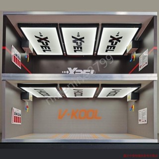 車模1 18玩具車位地下車庫汽車停車場模型場景防塵 展示盒 展示櫃--dwx4_hcbx_
