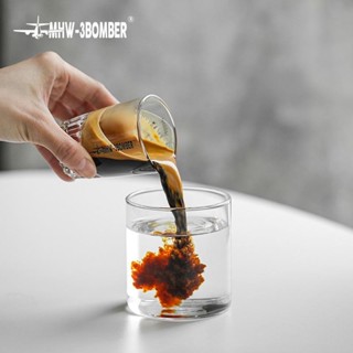 MHW-3BOMBER轟炸機咖啡量杯 shot杯 玻璃盎司杯 帶刻度濃縮杯0ml
