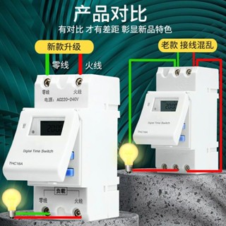 小型微電腦時控開關定時器220V自動斷電開關導軌t小型微電腦時控開關控制器時間控制器220V自動斷電開關導軌式2PLF5