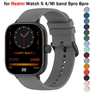 XIAOMI MI 適用於 Redmi Watch 4/5 的矽膠錶帶適用於小米 Mi Band 9 pro/8 pro