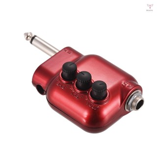 迷你前置放大器前置放大器 6.35 毫米插頭,帶低音高音 EQ 音量控制,適用於原聲吉他
