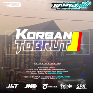 Korban tobrut 切割卡車貼紙變化 granmax canter 皮卡車車窗貼紙 korban tobrut