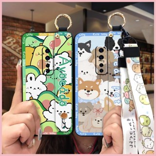 矽膠奢華VIVO V17 Pro手機殼散熱腕帶男女款動漫青春防塵全包可愛個性創意掛繩新款支架潮流指環質感軟殼卡通液態