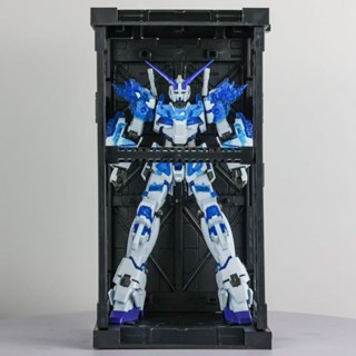 星動 冰藍結晶獨角獸 帶格納庫 鋼彈基地 HGUC 1/144 高達鋼彈拚裝模型機甲玩具GUNDAM