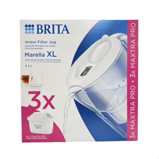 BRITA Marella濾水壺3.5L+純淨全效型PRO 3入濾芯(1壺3芯)[大買家]