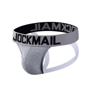 JOCKMAIL 男士棉質背帶三角褲內衣比基尼下裝內衣純色