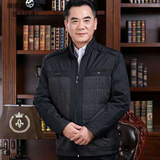 💥免運熱銷💥秋冬中年男士夾克外套寬鬆棉衣中老年人男裝衣服加絨加厚爸爸外套