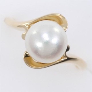 MIKIMOTO 御木本 戒指 珍珠 yg 14k 總 日本直送 二手