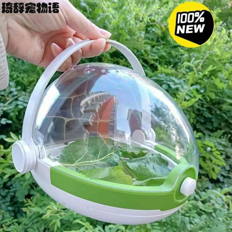 [折疊收納]科學罐頭蠶寶寶太空艙飼養盒活體觀察箱春蠶卵套裝小學生養蠶全套