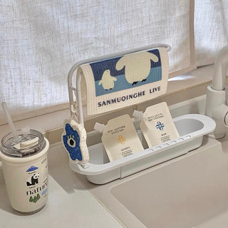 家用可伸縮瀝水置物架廚房用品收納架水池瀝水架