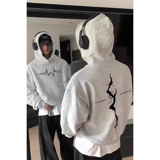 【當天出貨】480G重磅純棉帽t 帽踢男 oversize 印花連帽上衣 男女同款 復古帽t 刷毛帽t 秋冬寬鬆外套