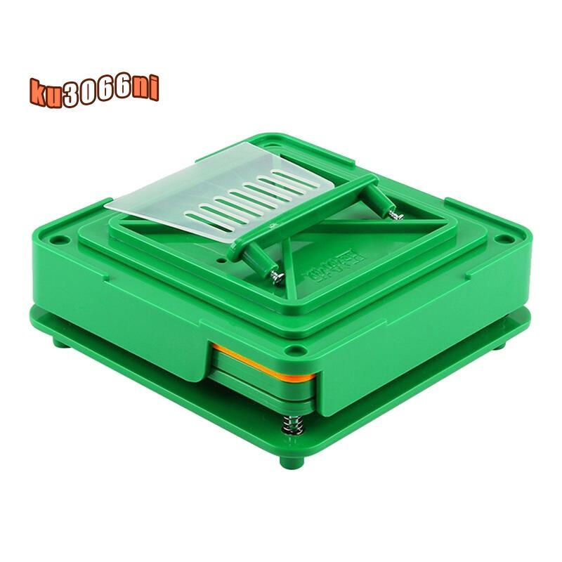 1 PCS 膠囊填充機填充器手動膠囊填充器帶刮刀,綠色