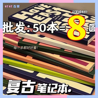 臺灣出貨🌸【店鋪熱銷】美式ins簡約加厚記事本大學生b5學生高顔值a5筆記本本子