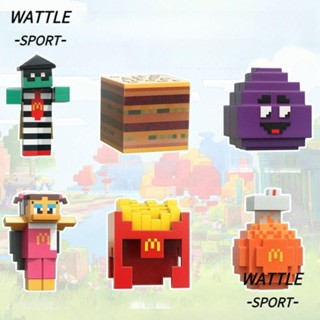 WA-SPORT Happy Meal Toys,殭屍漢堡塑膠麥當勞皮膚公仔,有趣的公仔收藏玩具兒童