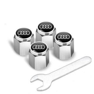 【臺灣熱賣】【店鋪熱銷】適用奧迪輪胎氣門嘴帽新A6L A4L Q3Q5L A3A5A7汽車氣門芯帽蓋裝飾【QC】