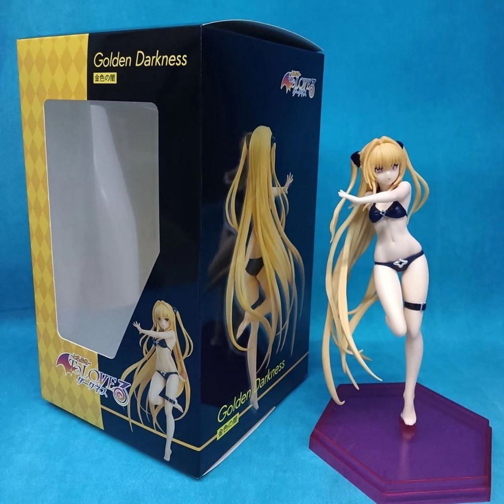 ✨新品 免運✨金色之暗泳裝手辦動漫tolove金色暗影小暗美女二次元出包王女擺件