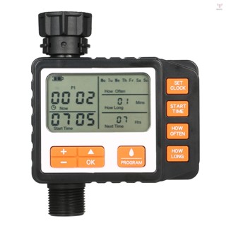 3 個單獨的程式水定時器 3 英寸大屏幕 IP65 防水自動和手動模式軟管定時器灑水定時器單閥水龍頭數字澆水定時器用於花