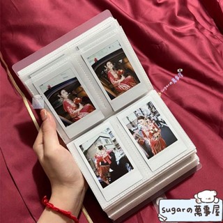 🍬熱銷出貨✨ins風3寸拍立得相簿本明信片追星小卡收納冊照片四/九宮格識字卡