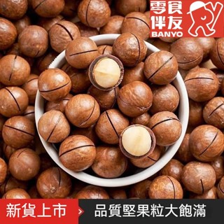 【零食伴友】批發 酥脆 澳洲 夏威夷果 批髮 小零食 堅果 袋裝 大顆粒 奶香 夏威夷果 乾果 新貨 年貨 零食