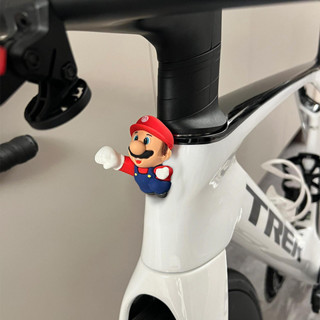 免運#公路山地自行車裝飾小配件公仔玩偶可愛小擺件電動車車貼3d立體
