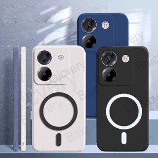 XIAOMI 適用於小米 Poco M7 Pro 5G TPU 防摔啞光柔軟彩色保護套帶磁性貼紙的時尚外殼