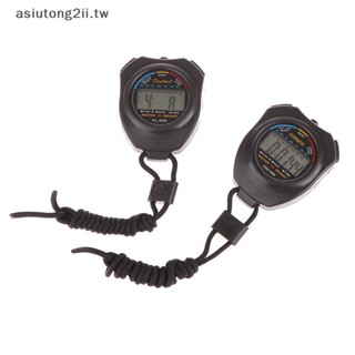 [asiutong2ii] 1PC LCD 計時器秒錶計時器工具 ck 新款便攜式防水計時碼表手持秒錶數字運動秒錶 [T