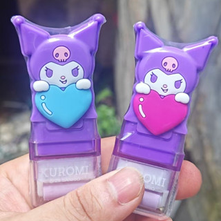 1/2 件三麗鷗 Kuromi 可愛 3D 卡通形狀滾珠鉛筆橡皮擦帶滾珠清潔橡皮擦兒童學校辦公室修正橡膠生日禮物