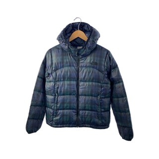 THE NORTH FACE 羽絨服 帽T 夾克外套 尼龍 格紋 綠色 日本直送 二手