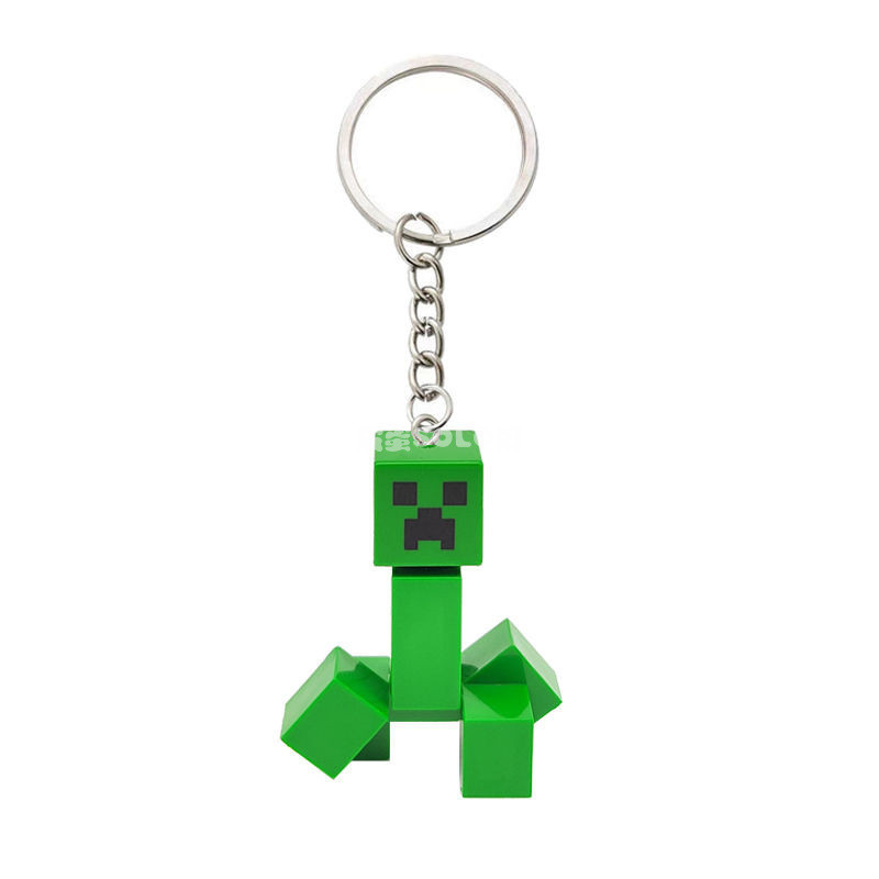 Minecraft🔗 兼容樂高我的世界爬行者苦力怕鑰匙扣 人仔鑰匙鏈書包掛飾禮物掛件 周邊吊飾 鈅匙圈 包包吊飾