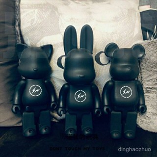 bearbrick 庫柏力克熊 暴力熊積木熊藤原浩閃電潮流公仔玩偶手辦模型擺件禮物400% 10U4
