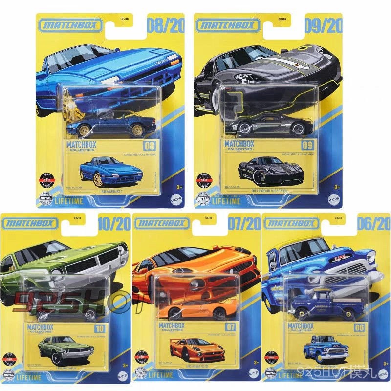 MATCHBOX小車收藏家保時捷918捷豹GMC馬自達rx仿真城市小車GBJ48送禮玩具閤金壓鑄模型diecast WM