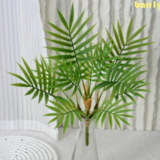 BARR1Y人造棕櫚樹,12/14/23片葉子熱帶植物人造棕櫚樹葉樹枝,栩栩如生塑膠人工蕨類植物