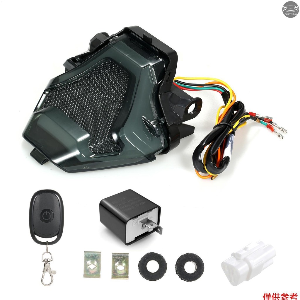 山葉 適用於雅馬哈 YZF R3 R25 Y15ZR MT07 FZ07 LC150 的摩托車剎車燈尾燈帶 LED 轉向