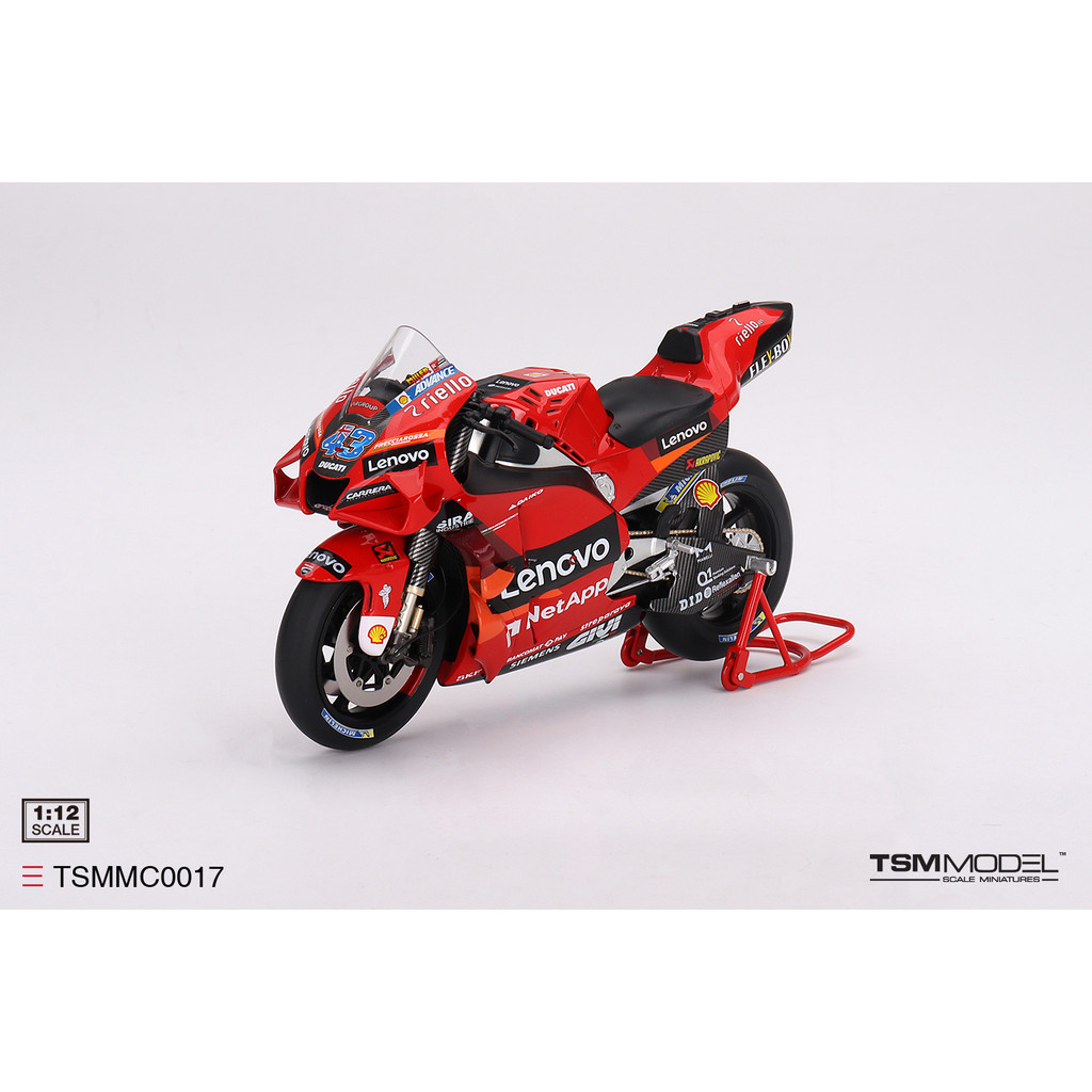 TSM 1:12 杜卡迪 Ducati Desmosedici 摩托 GP22 43 紅 汽車模型