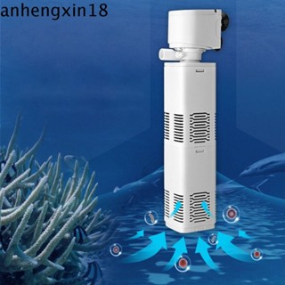 ANHENGXIN水族館內部過濾器,壁掛式安裝吸盤魚缸過濾器,塑膠帶海綿和空氣管無聲潛水泵
