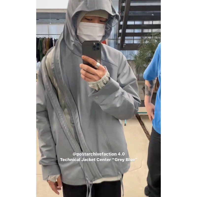 PAF4.0異形小衆設計機能風多拉鏈解構尼龍夾克外套男潮寬鬆衝鋒衣