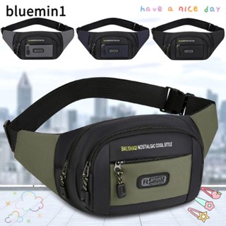 BLUEMIN1男士腰包,牛津多層運動手機袋,大容量商務收銀員錢包防盜胸包