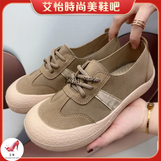 Fashion🎉德訓鞋女2025春季新款老北京佈鞋女圓頭厚底漁夫鞋舒適休閒運動鞋懶人鞋 時尚鞋 平底鞋 高跟鞋