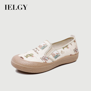 IELGY 女式漁夫鞋軟底不累腳厚底卡通套穿鞋