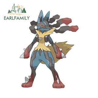 EARLFAMILY 13cm x 11.9cm Pokemon 可愛汽車貼紙 Windows 動漫塗鴉防曬貼花衝浪板滑